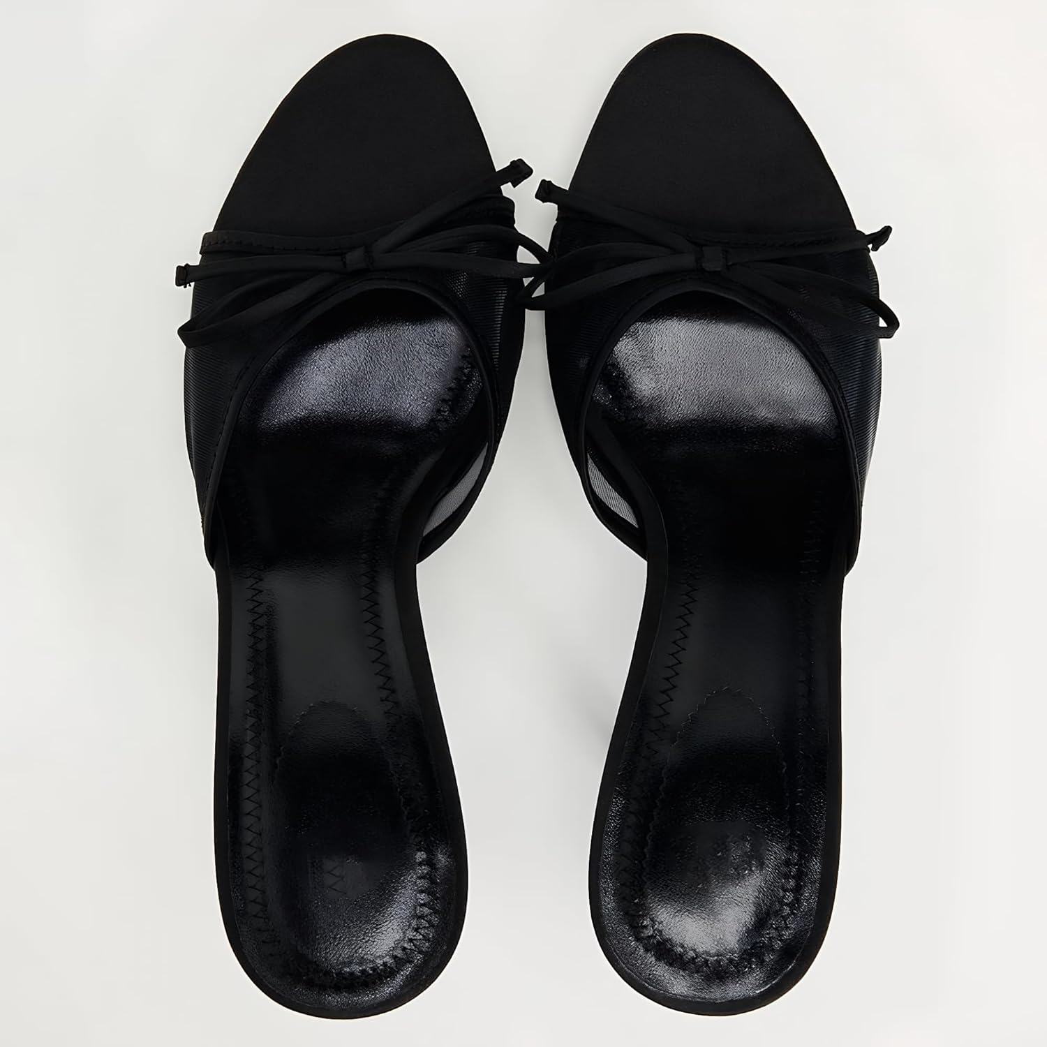 YIYA Women's Leopard Print Mules Heels with Bow Open Round Toe Stiletto High Heels Party Dress Slip On Backless Sandals - Image 7