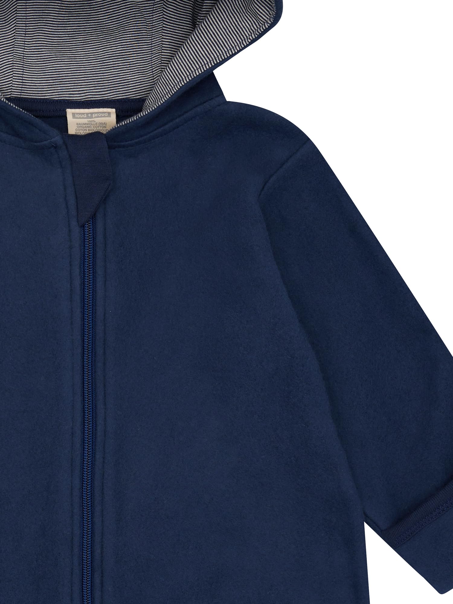 loud + proud Unisex Baby Baumwoll-fleece, Gots Zertifiziert Overall