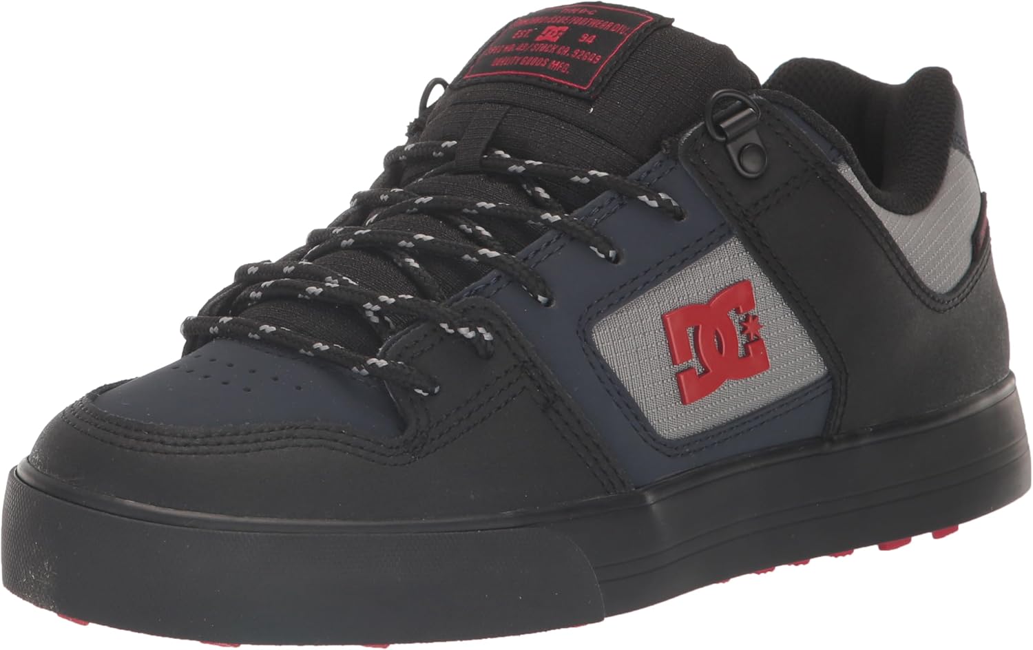 DC Men's Pure WNT Skateboard Skate Show Shoe, Navy/Black, 10.5