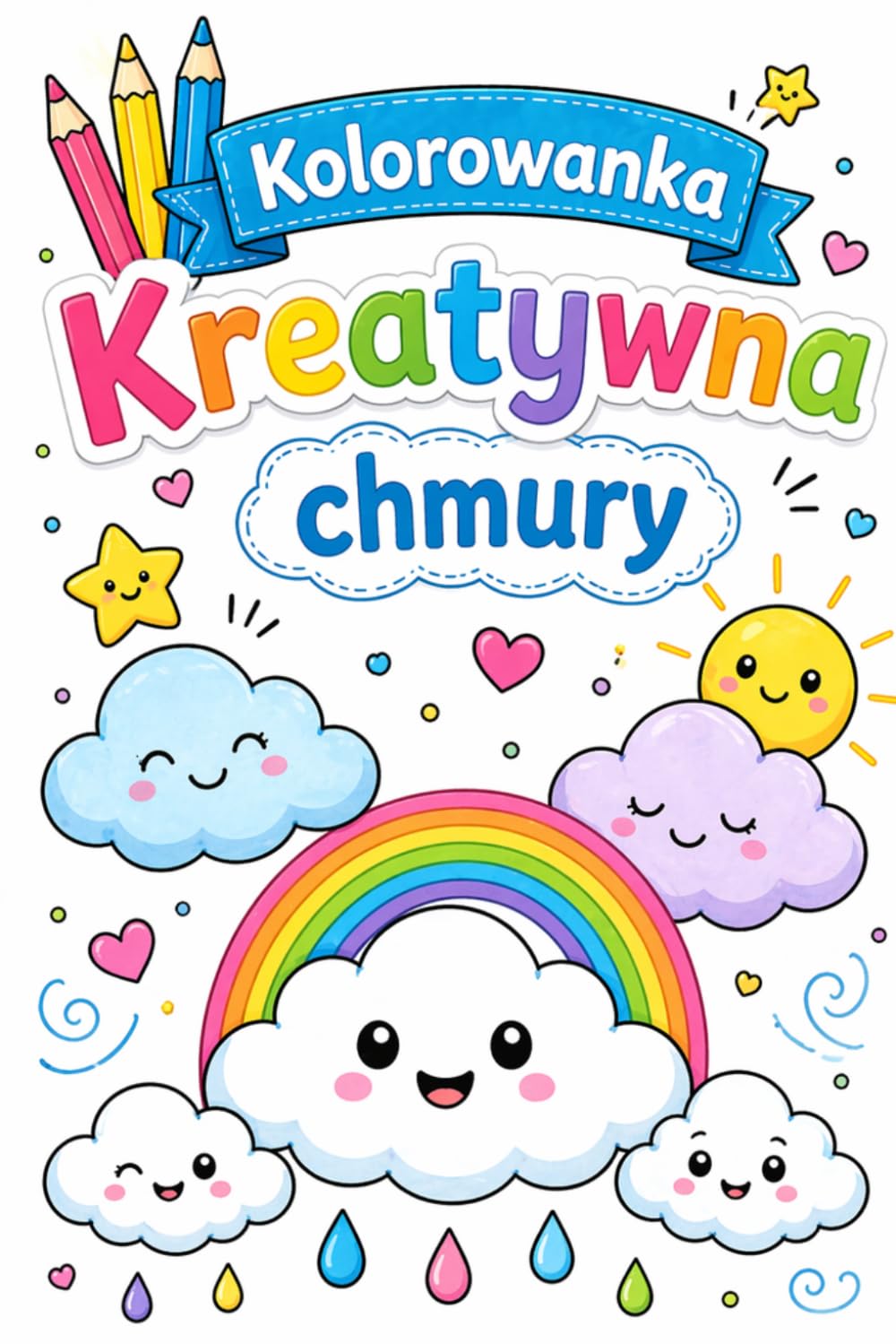 Kreatywna Kolorowanka Chmury: Kolorowanka dla dzieci i młodzieży