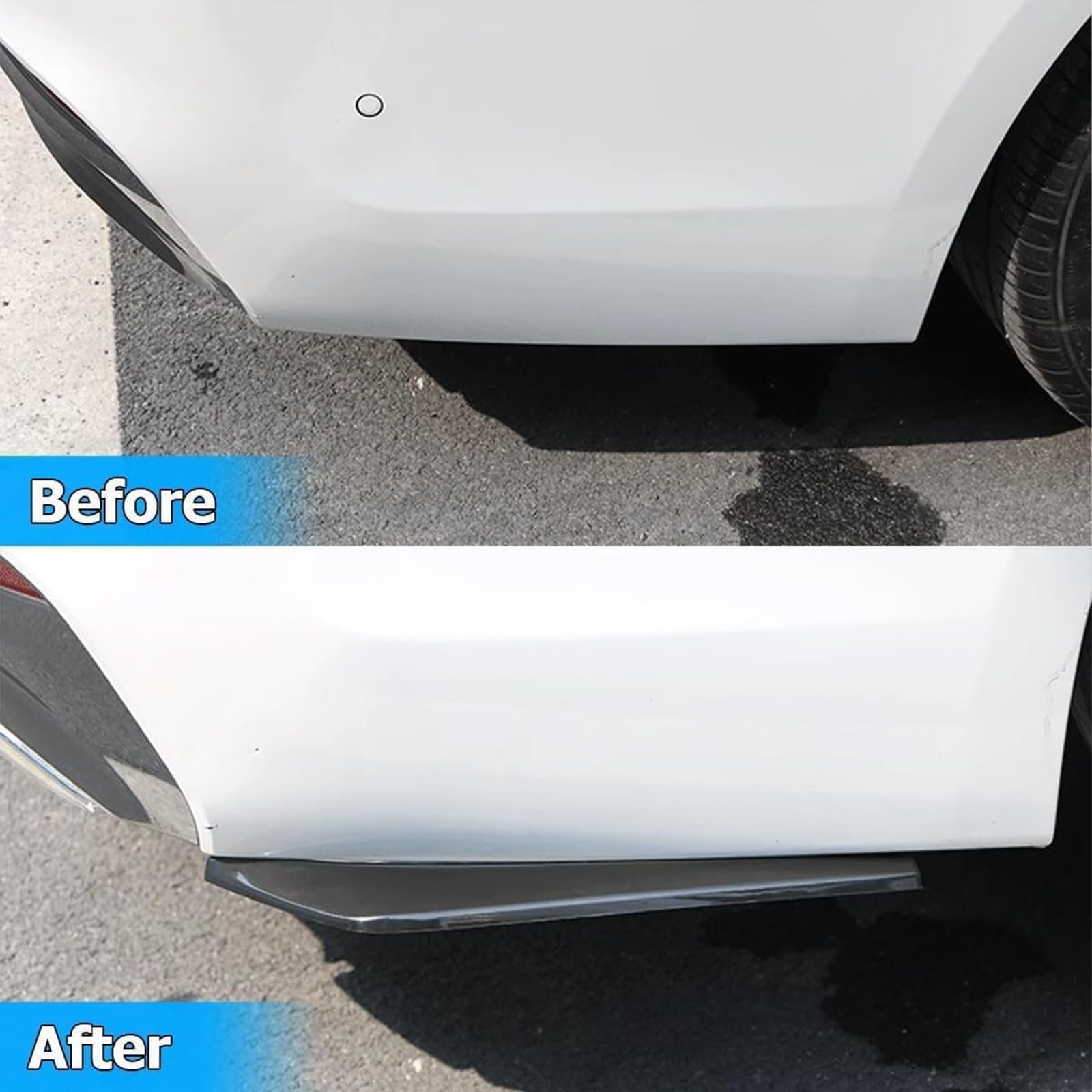 Heckdiffusor Stoßstange, Für VW Crafter 2007-2017 Hecklippe Spoiler Lippe Splitter Seitenschweller Heckschürze Kratzschutz Tuning Zubehör