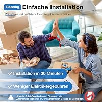 Passky 107 cm mennyezeti ventilátor világítással távirányítóval halk DC motor 6 sebességű fényerőszabályozható LED 3 színhőmérséklet fehér 7