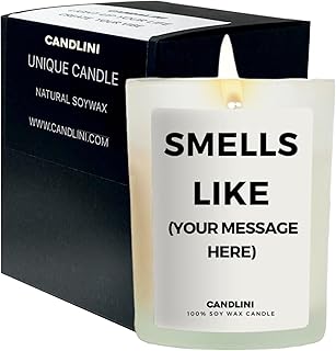 Smells Like Custom Candle, Design Your Own Personalized Candle 9oz Soy W...