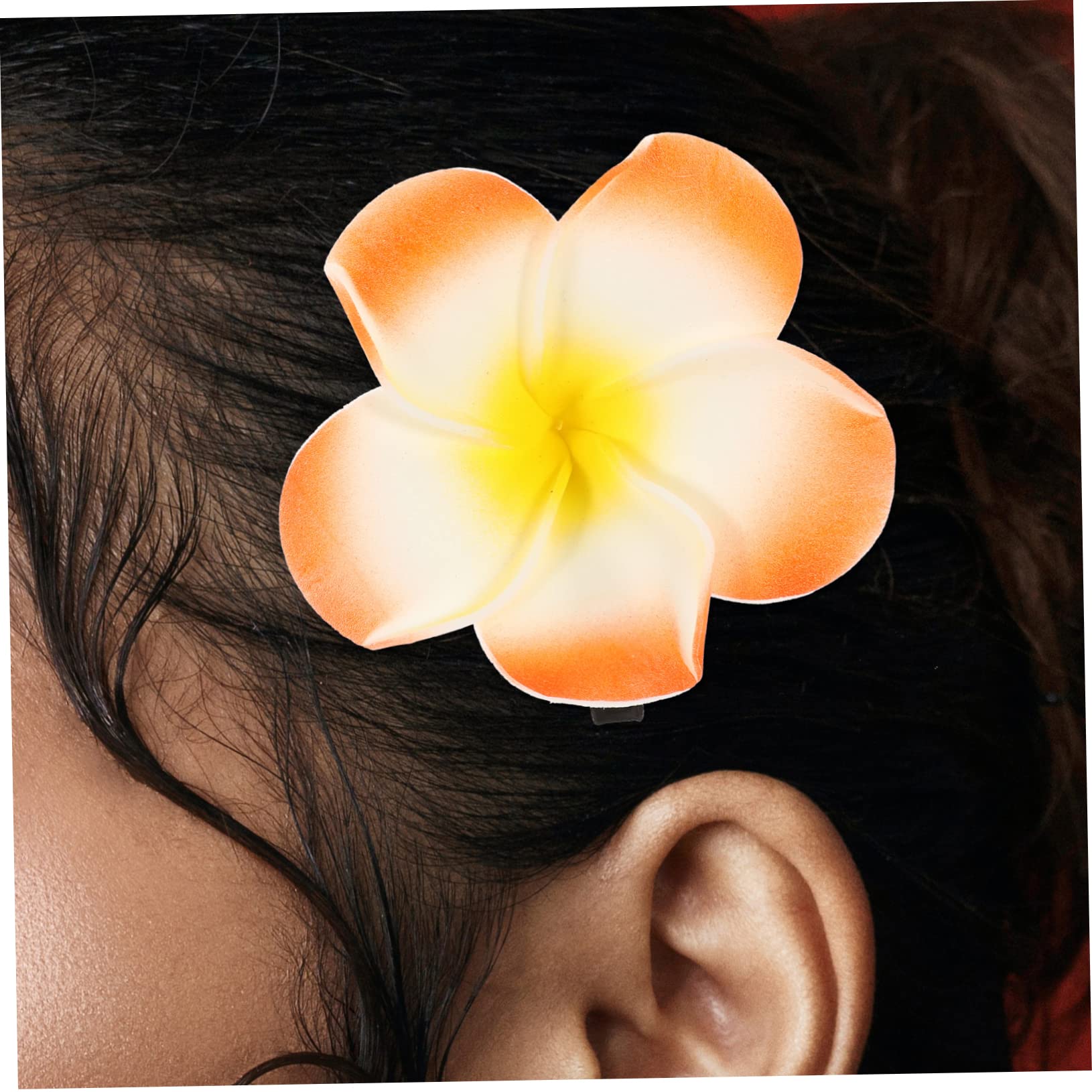 MAGICLULU 48 Piezas Plumeria Rubra broches flower hair clip Horquilla colorida pinzas para el cabello de playa para mujeres accesorios para el cabello de girasol pasador de pelo tiara verano