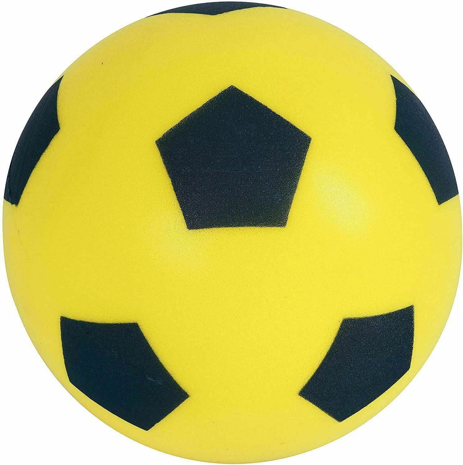PHG Size 4 Football | Sponge Foam Soccer |Ideal for Outdoor Games for Kids | Indoor Football, Adults’ Garden, and Beach Games for Families | Toddlers (17.5 cm, Yellow)