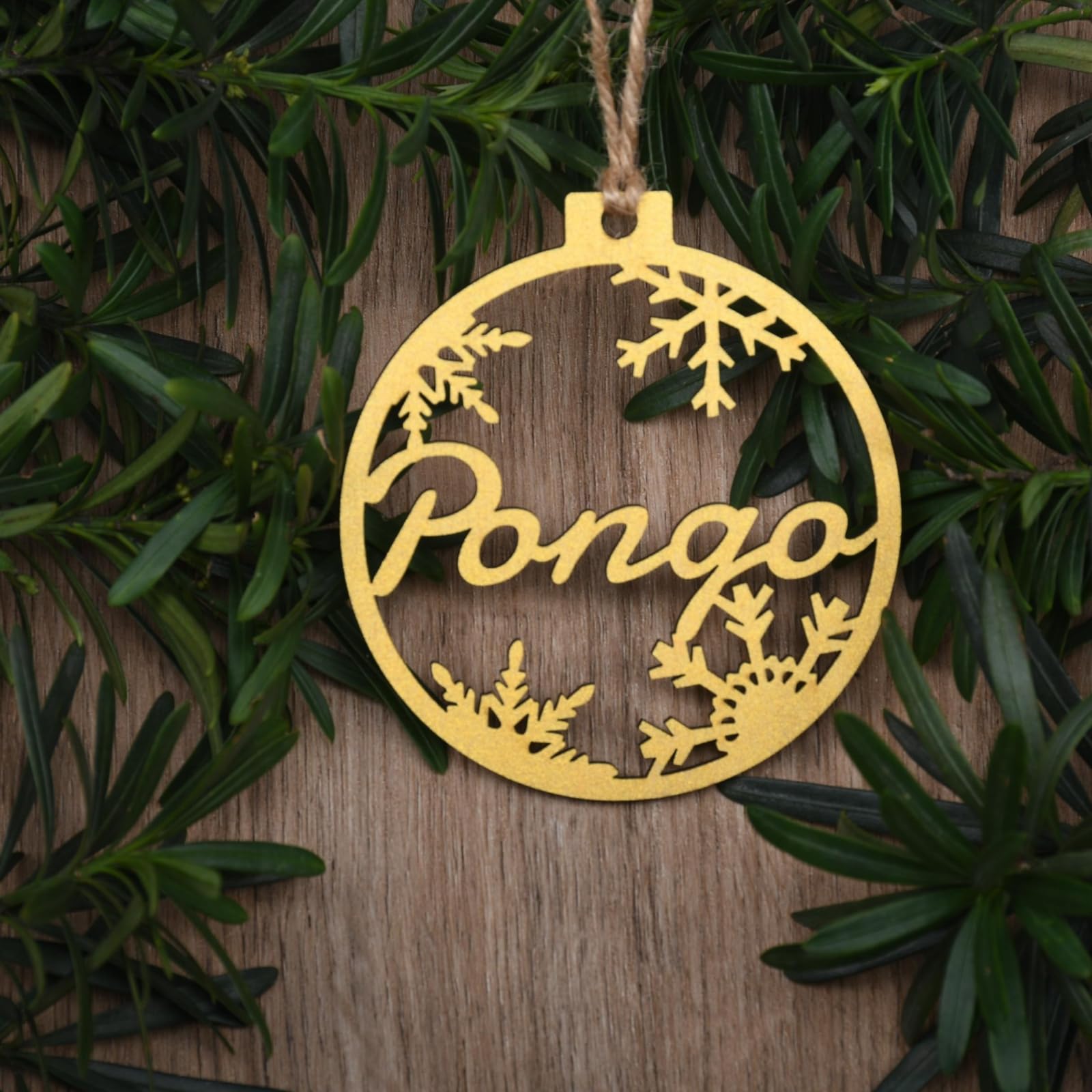 Personalisierte Holz-Weihnachtsdekoration, personalisierbar, Holznamen-Ornament für Damen, Herren, Freunde, Familie, individuelle hängende Ornamente, Dekoration, Geschenk für Weihnachtsbaum,