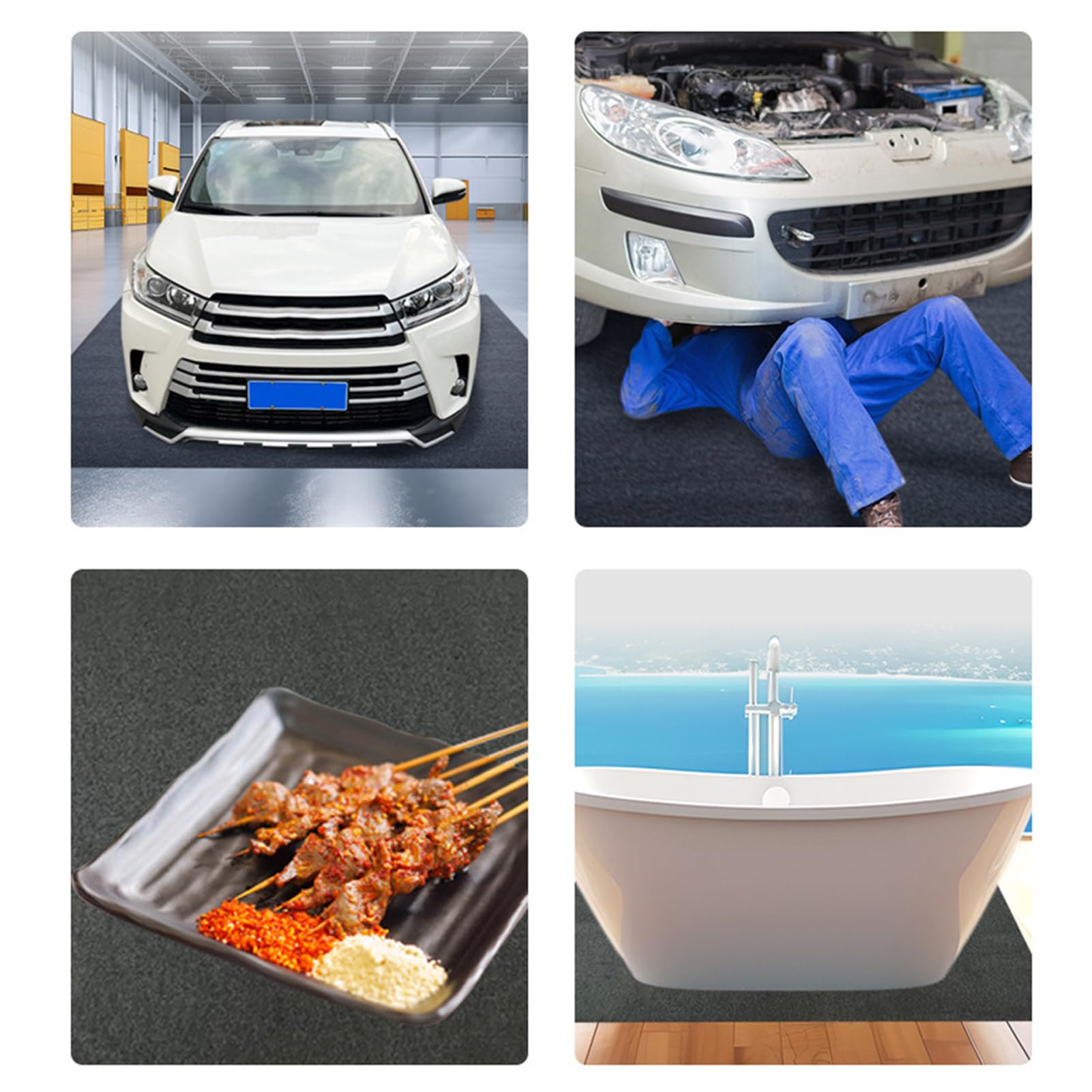 2 Pezzi Tappetino Antispruzzo Per Cambio Olio Auto Assorbi - Foto 13