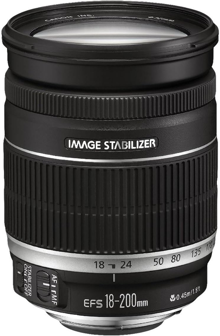 Canon EFS 18200mm f/3.55.6 IS Standard Zoom Lens for