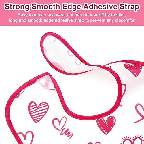 Miniatura 2 de Accmor Baby Bibs for Eating, Waterproof Mess Proof Baby Toddler Bibs, Apron Smock Feeding Bibs for Girls Boys 3 piezas, mariposa, en forma de