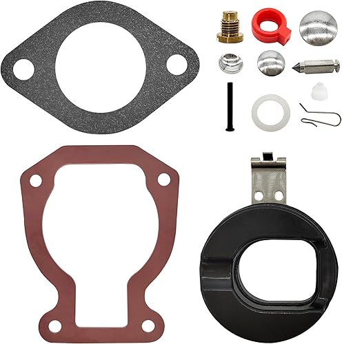 HRuiRed 398453 Kit de reparación de carburador con flotador para fueraborda Johnson Evinrude Johnson Evinrude BRP 4HP 4.5HP 5HP 6HP 7.5HP 8HP 9.9HP