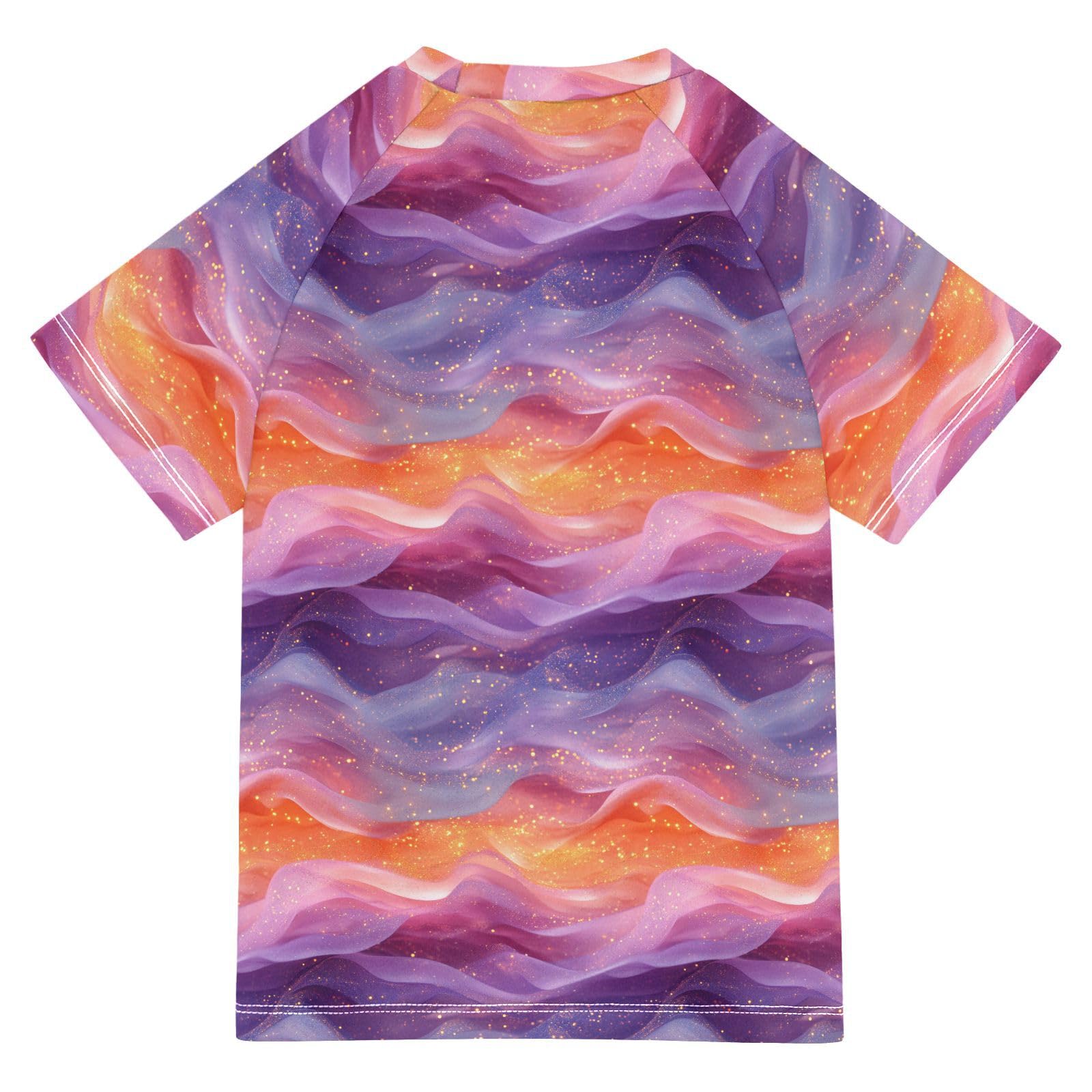 Kids Bathing Suits Boys Short Sleeve Girl Rash Guard 7T Red Blue Purple