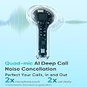 realme Buds T200x True Wireless Earbuds with 12.4mm Dynamic Bass Drivers, 25 dB ANC, Quad Mic, 45ms Latency, Upto 48 Hrs Playback, Fast Charge, IP55 Rated, BT 5.4 (Pure Black) gallery image