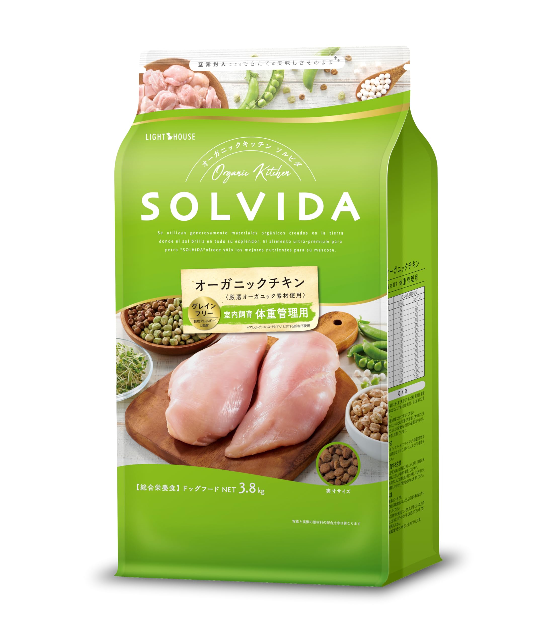 ソルビダグレインフリーチキン室内飼育成犬用5.8kgx2袋