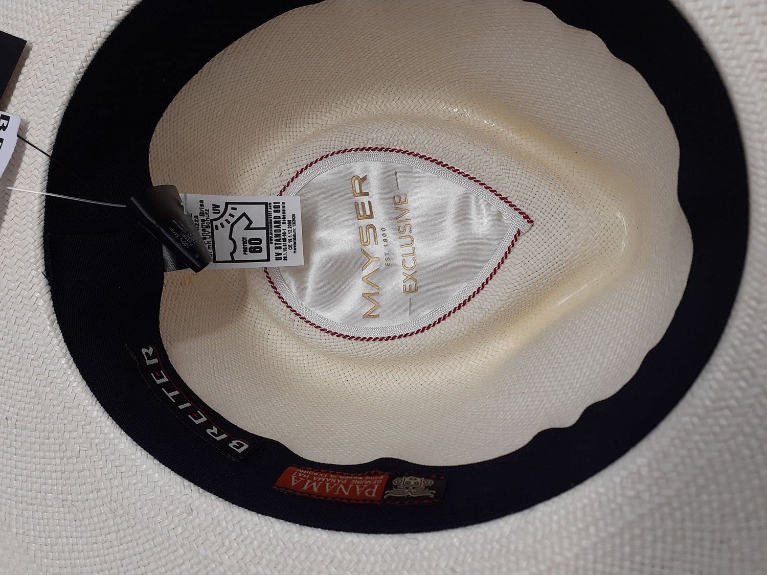 Original Sombrero Panama | Sombrero de Paja Tejido a Mano en Ecuador – Protección Solar UV 30 - Resistente al Agua – Material Ligero y Duradero.