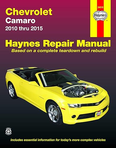 Chevrolet Camaro (10-15) Haynes Repair Manual (Does not include information specific to Z28 models. Includes thorough vehicle coverage apart from the specific exclusion noted) (Haynes Automotive)