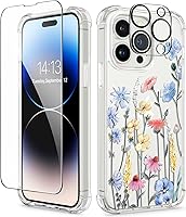 Vista 75 de GVIEWIN - Funda para iPhone 11 con protector de pantalla + protector de lente de cámara, cubierta protectora transparente suave de poliuretano