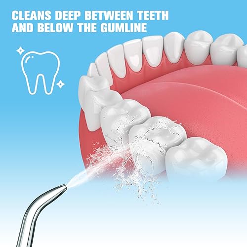 Miniatura 4 de Puntas de repuesto para irrigador de agua Waterpik, puntas de repuesto clásicas compatibles con irrigador oral Waterpik, cabezales de cepillo de