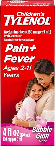Miniatura 9 de Tylenol - Medicina líquida para el alivio del dolor y la fiebre para niños, suspensión oral, sin colorantes, acetaminofeno, sin aspirina, sin