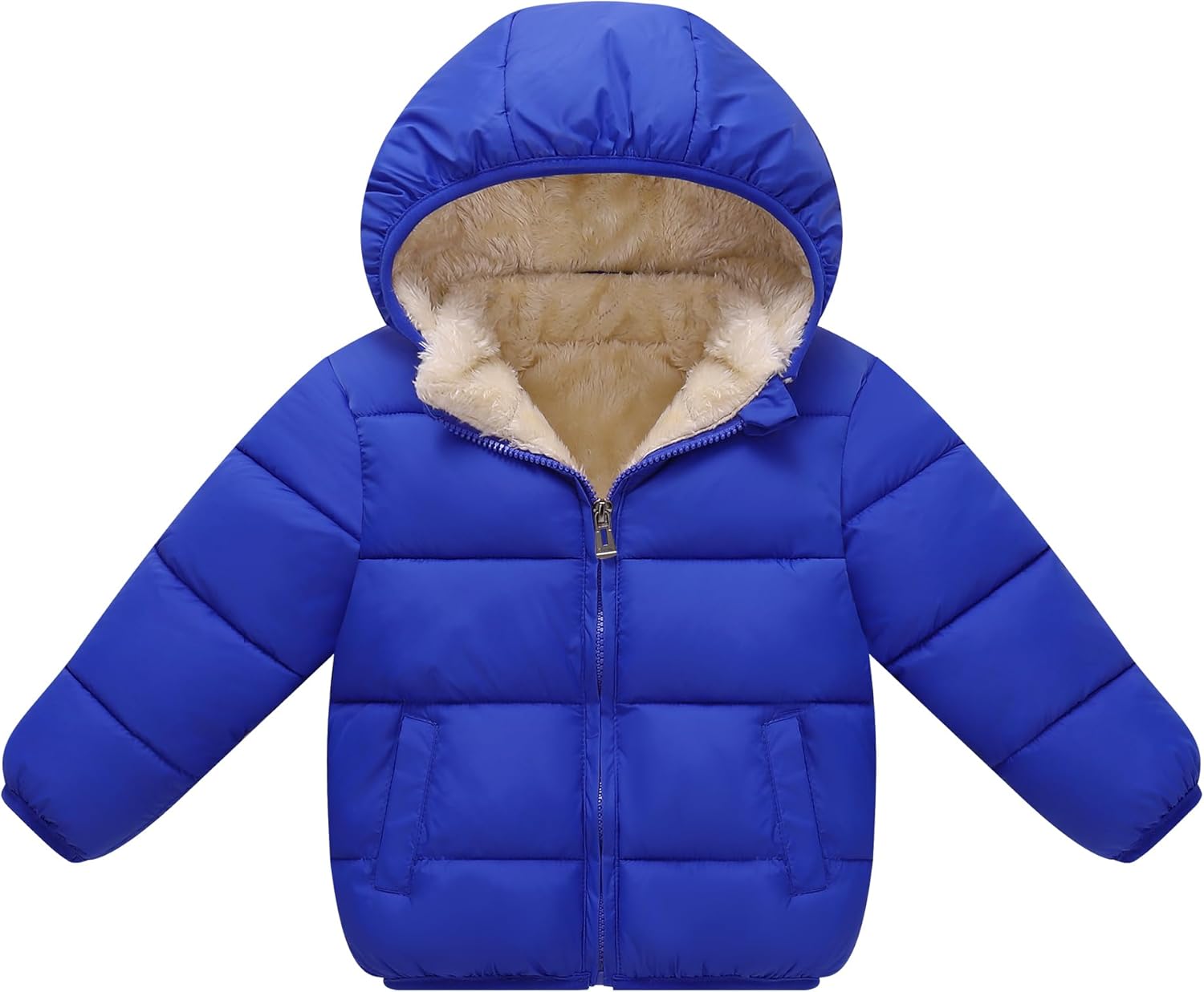 Toddler Baby Hooded Down Jacket Boys Girls Kids Thicken Warm Winter Coat Outerwear 1-7t