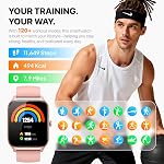 Smart Watch for Women Men - Answer/Make Call, Fitness Tracker Smartwatch for Android iPhone Compatible, Sleep Female Cycle, 120+ Sports Modes Step Counter (Classic, Pink, 1.83)