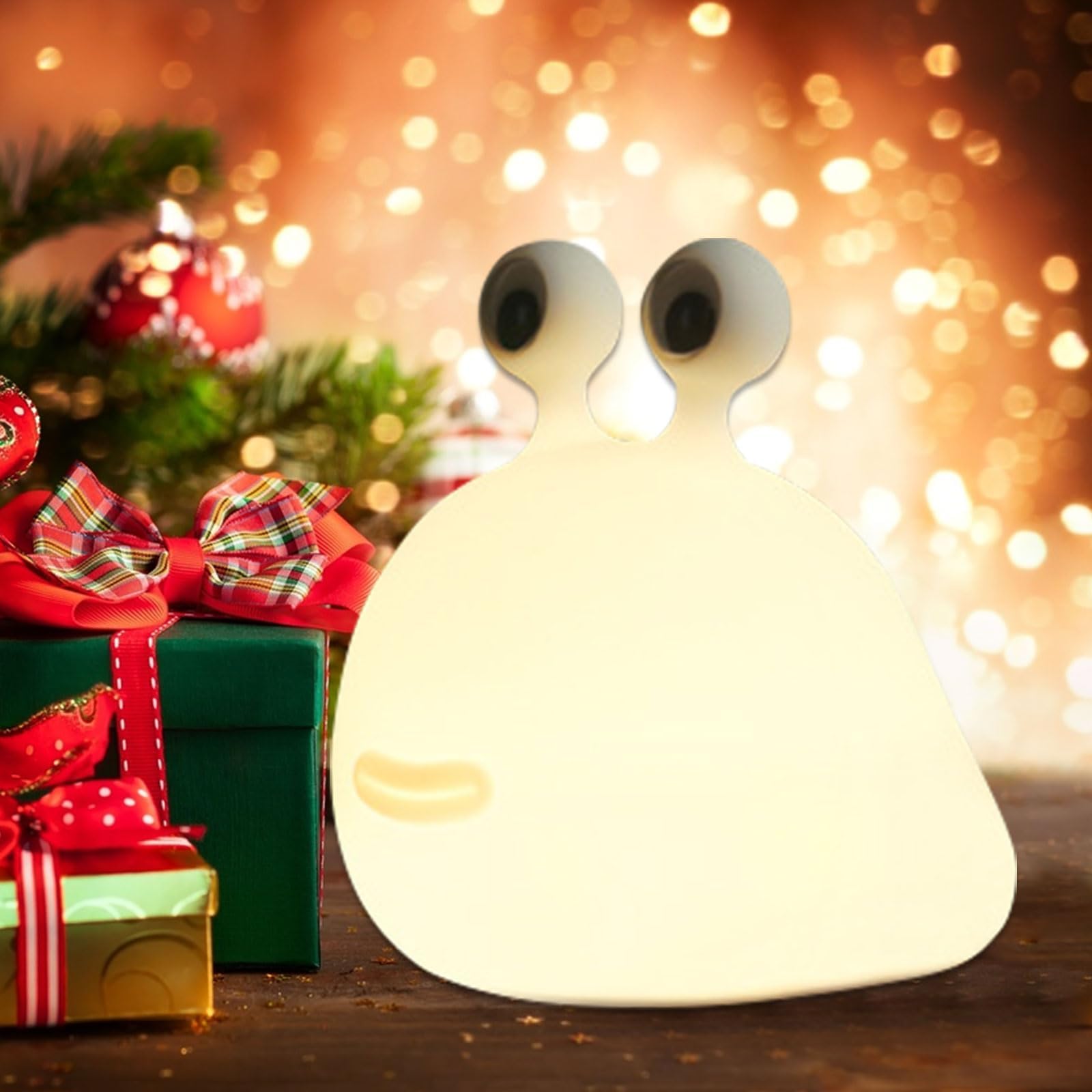 Slug Night Light Slug Lamp dla dzieci, bez BPA ABS i silikonowa lampa do łazienki, regulowana jasność i automatyczne wyłączanie, zabawny prezent na noc dla chłopców dziewczynek