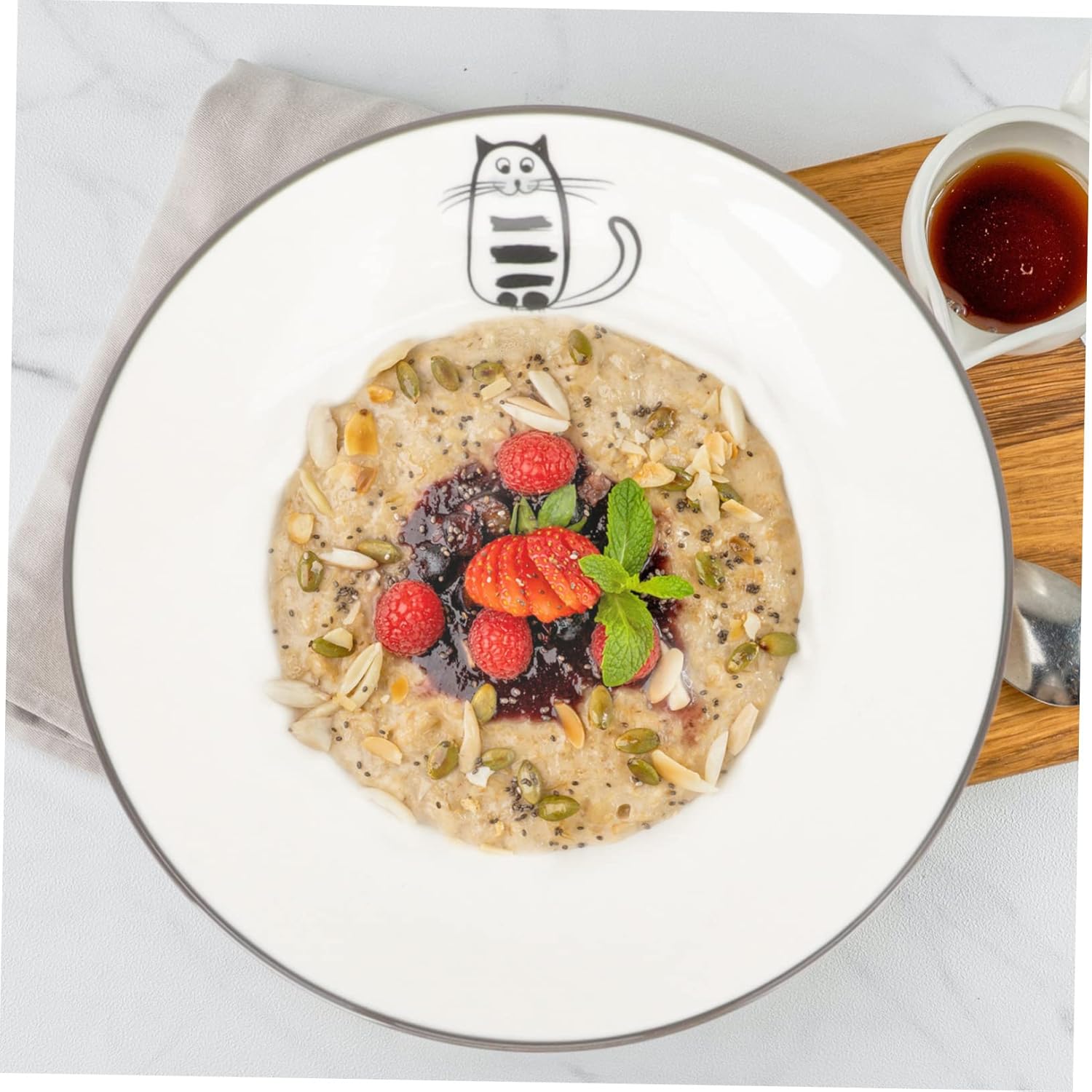 Ciieeo 6pcs Ceramic Cutlery Plates Dinner Plates Pasta Ceramic Dinner Storage Food Serving