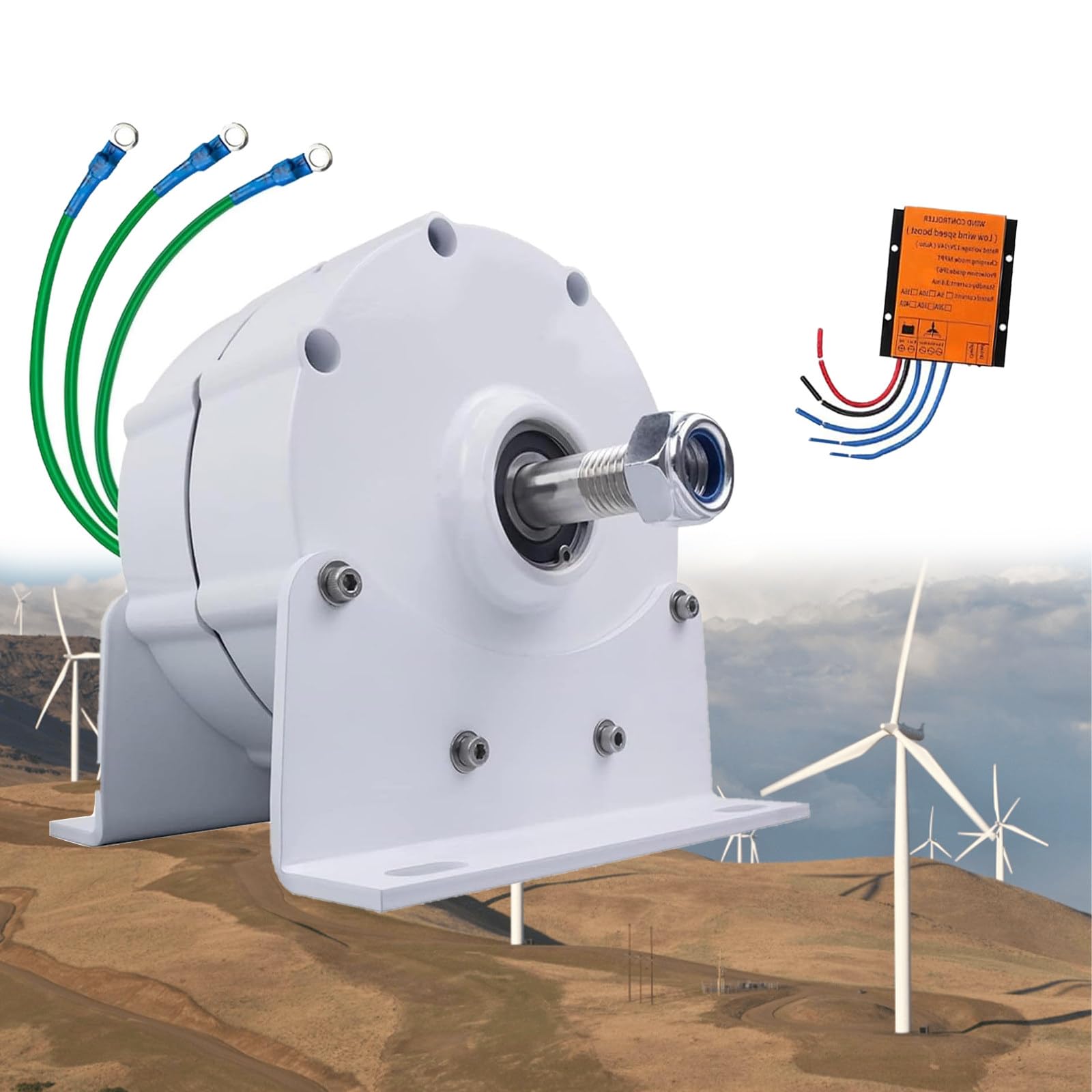 Alternatore trifase, generatore elettrico a magnete permanente da 1000W/12000W per sistemi di turbina eolica fai-da-te