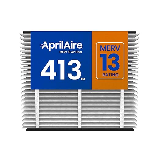 AprilAire 413 Replacement Filter for AprilAire Whole House Air Purifiers - MERV 13, Healthy Home, 16x25x4 Air Filter (Pack of 1)