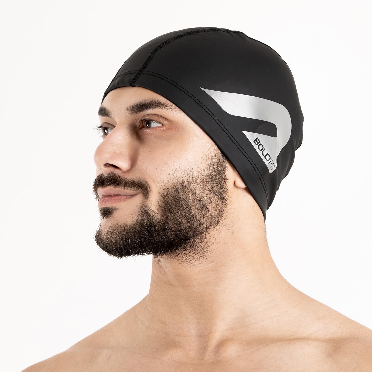 Boldfit Swimming Cap for Men Silicone Swimming Caps for Women Unisex Swimming Cap for Kids Boys & Girls Swimming Cap for Women Long Hair Swimming Head Cap Men Silicone Fabric, Easy Fit - WhitePurple (B0CR3L7Y6W) Amazon Price History, Amazon Price Tracker