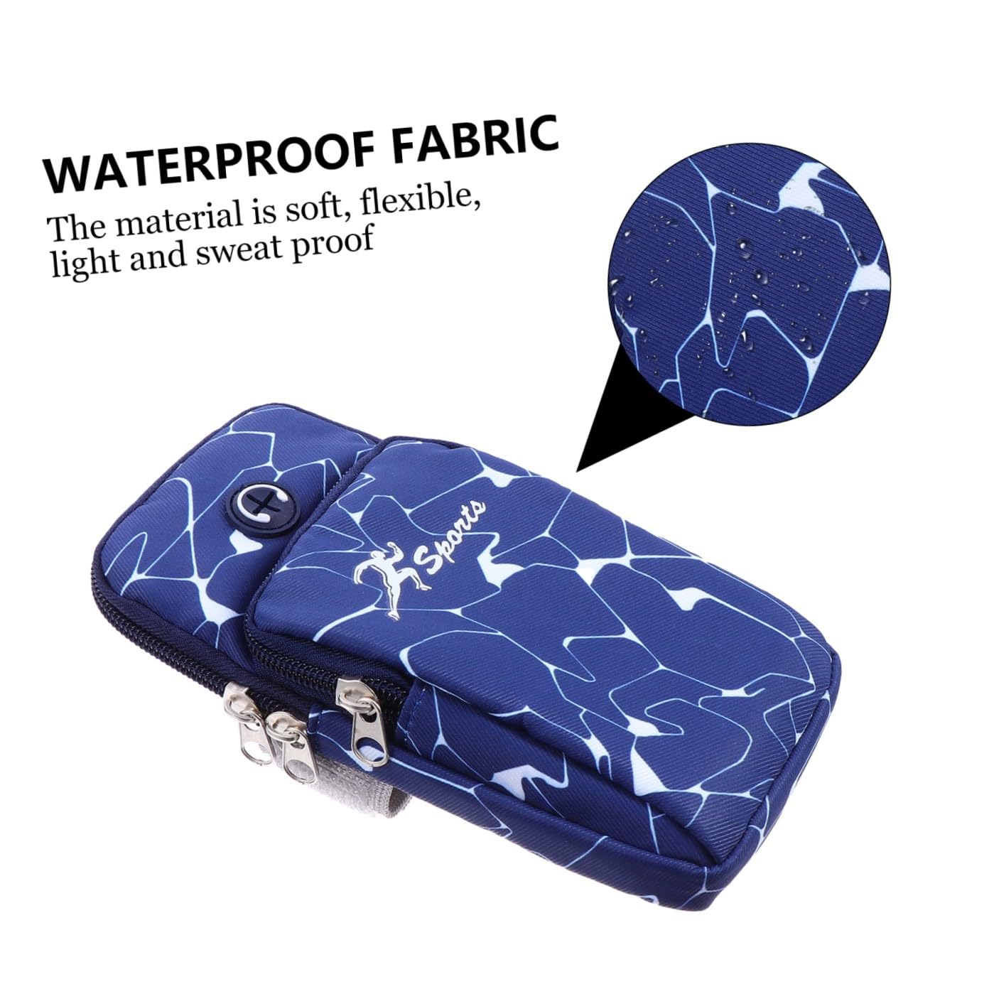 UPKOCH 3pezzi Marsupio Sportivo Per Smartphone Braccio Oxford Per Attività Outdoor Portacellulare e Resistente Per Ciclismo e Jogging