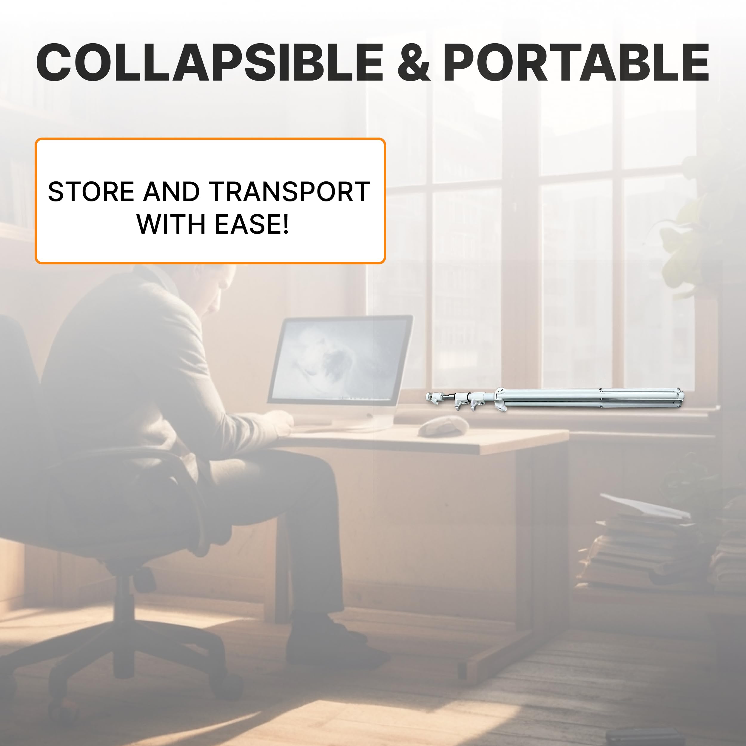 Skywin VR Tripod Stand, White HTC Vive Base Station Compatible Sensor Stand and Base Station Mount for Vive Sensors or Oculus Rift Constellation (2 Stands)