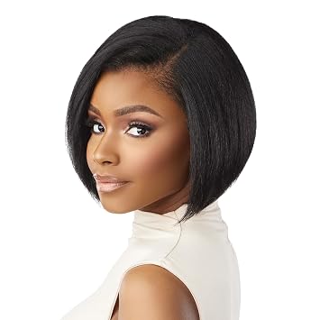 Sensationnel CKCO Kinkyedges Wig-Kinky Bob 9 Inch, BALAYAGEHAZELNUT