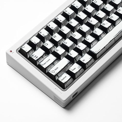 Miniatura 4 de Teclas PBT estilo manga blanco 141 teclas Cherry Profile Dye Sub Retro Teclas para teclado mecánico