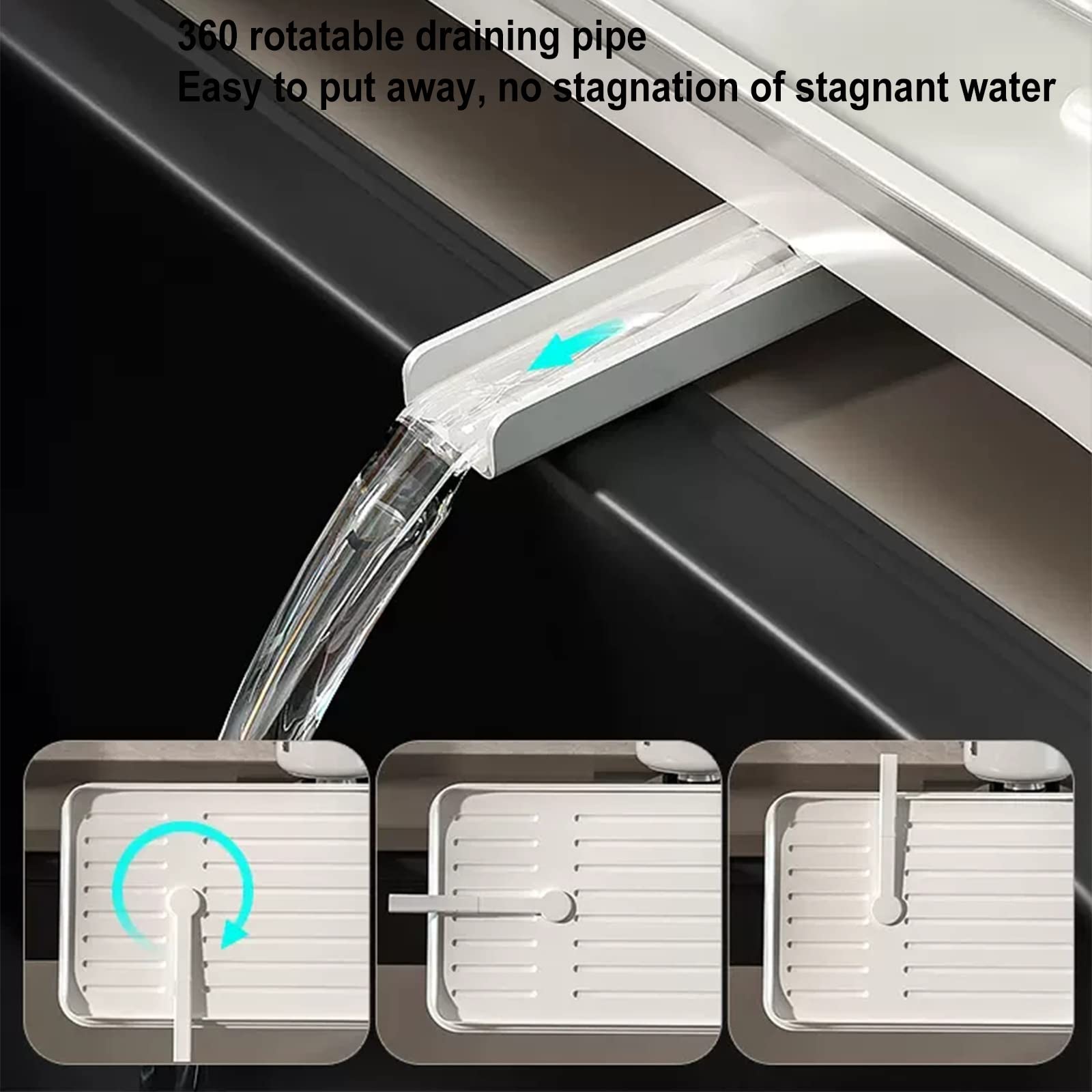 Escurridor De Platos Estantes para Platos para Mostrador De Cocina Estante De Secado De Cocina De Acero Inoxidable Duradero Ahorro De Espacio con Soporte para Cubiertos E