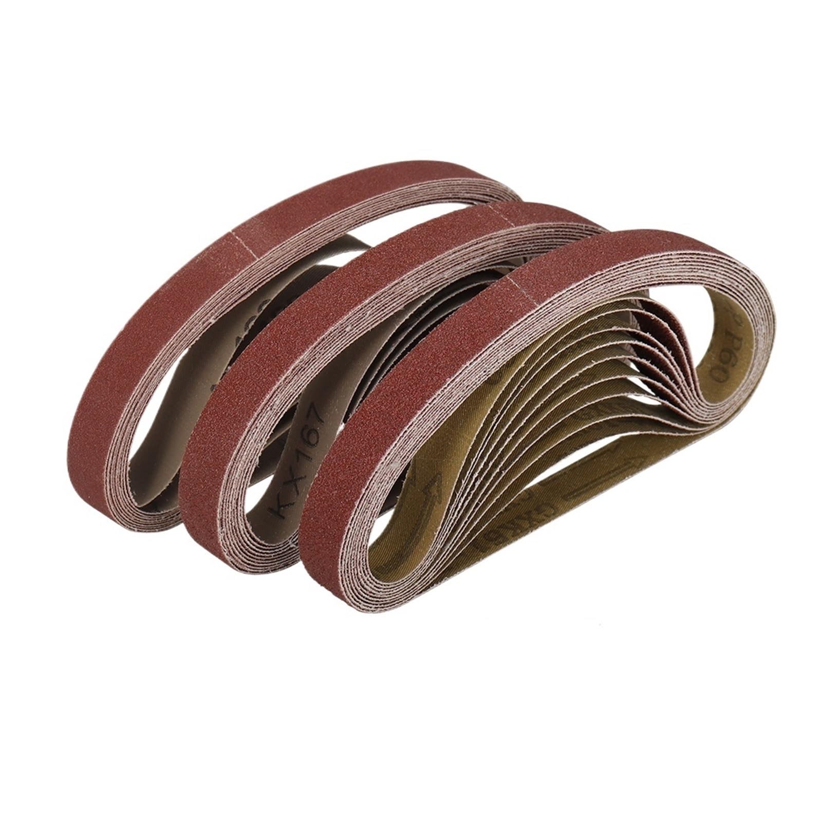 Nastri Abrasivi Carta vetrata for la levigatura di metalli teneri in legno | 80,20PCS_20MMX520MM