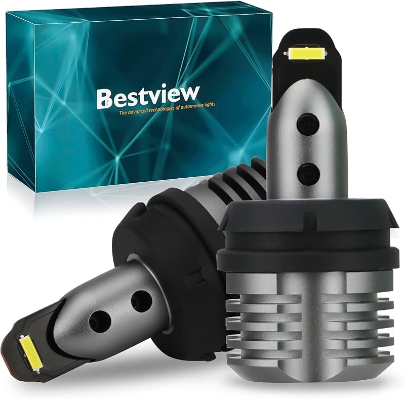 Lâmpadas LED Bestview 3156/3157 para luz de ré, 6000 K e 6000 lm – Par