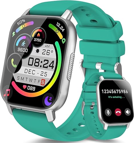 Reloj inteligente (respuestahacer llamadas), reloj inteligente de 1.85 pulgadas para hombres y mujeres, resistente al agua IP68, más de 100 modos