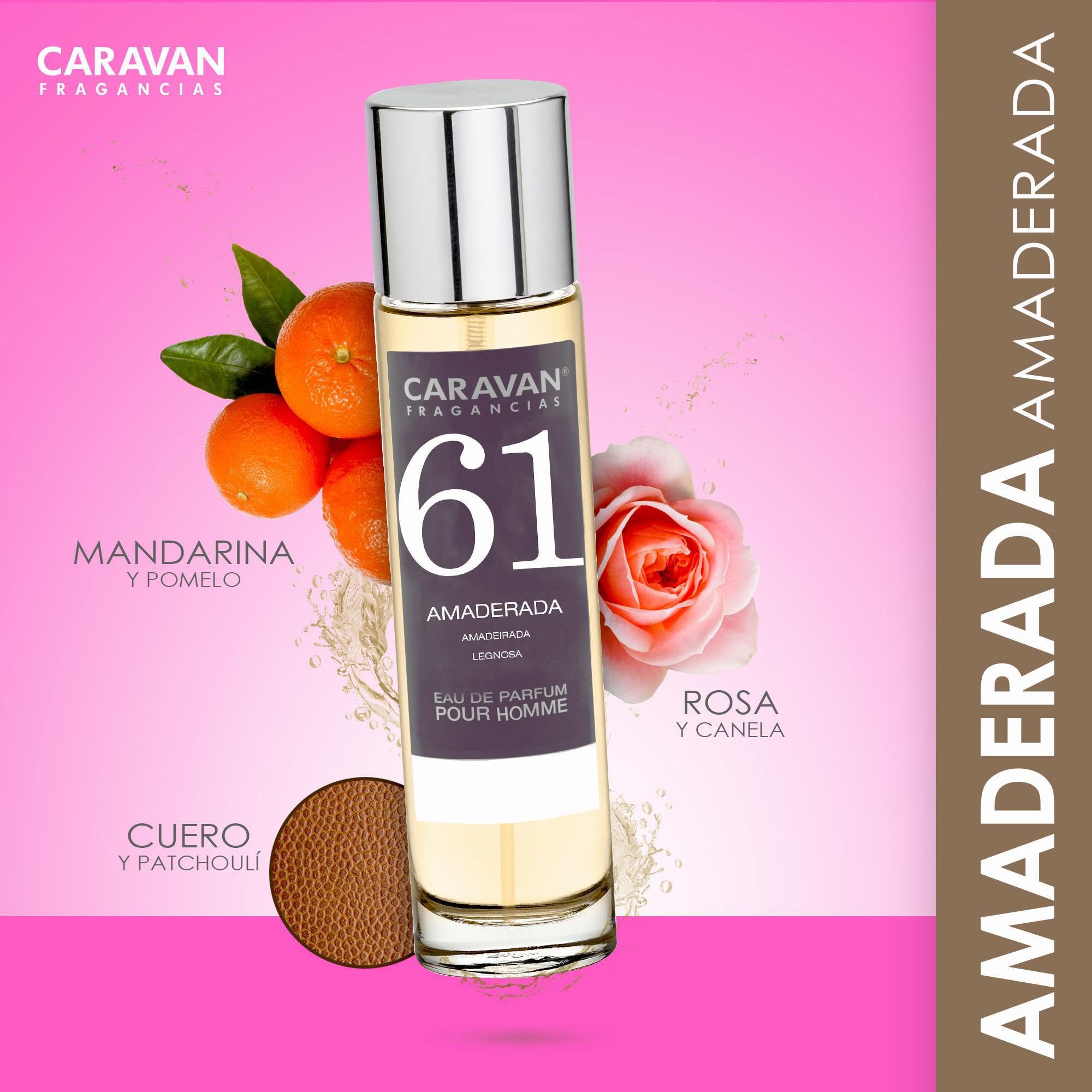 CARAVAN FRAGANCIAS Perfume de Hombre Nº58 de 150 ml + Set de 10 Viales de Fragancias Masculinas distintas de Caravan para descrubir nuevos aromas