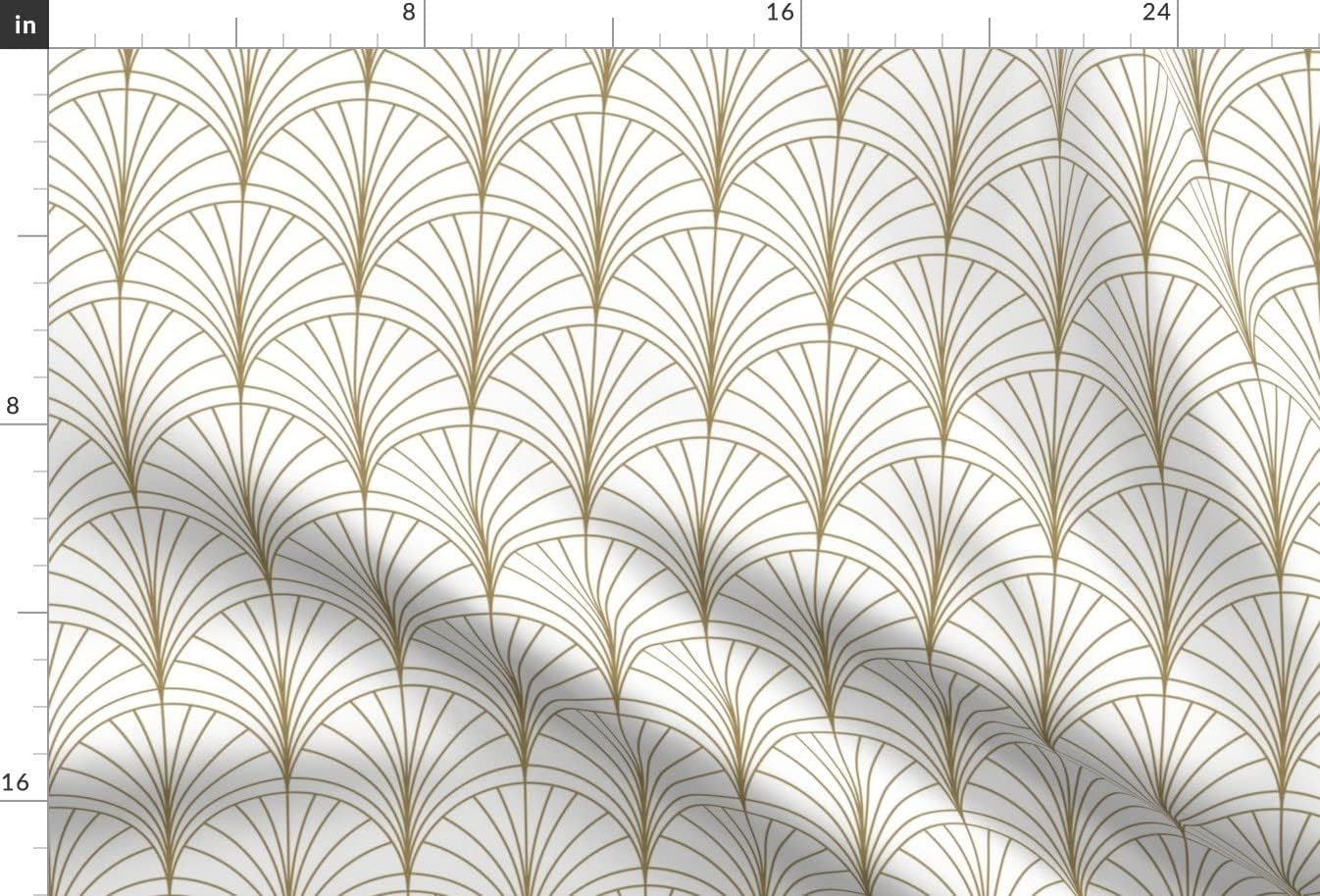 Spoonflower Fabric - Art Deco Nouveau Floral Minimal Vintage Luxury Geometric Printed on Upholstery Velvet Fabric Fat Quarter - Upholstery Home Decor Bottomweight Apparel