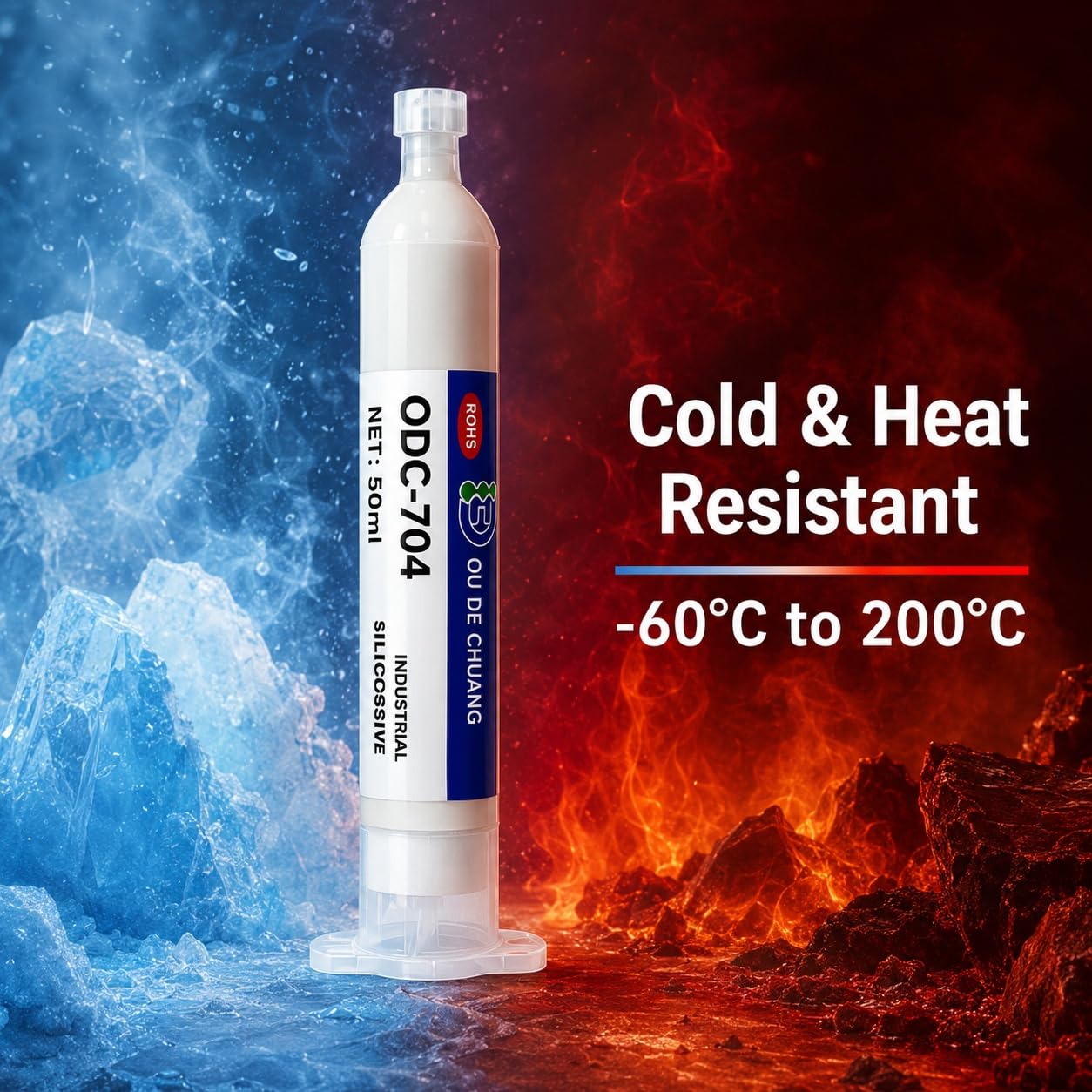 VIDOO ODC-704 Sellador Silicona Blanco RTV Aislamiento Electrónica Pegamento-2.6L