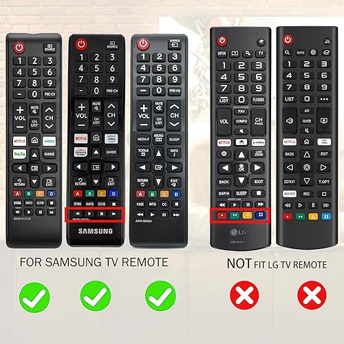 Miniatura 2 de Paquete de 2 fundas para control remoto Samsung TV, funda para control remoto Samsung para Smart TV, funda de silicona de repuesto universal con