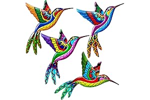 ZYP Patio Art: Enliven Your Outdoor Space with a Colorful Tapestry of Metal Birds