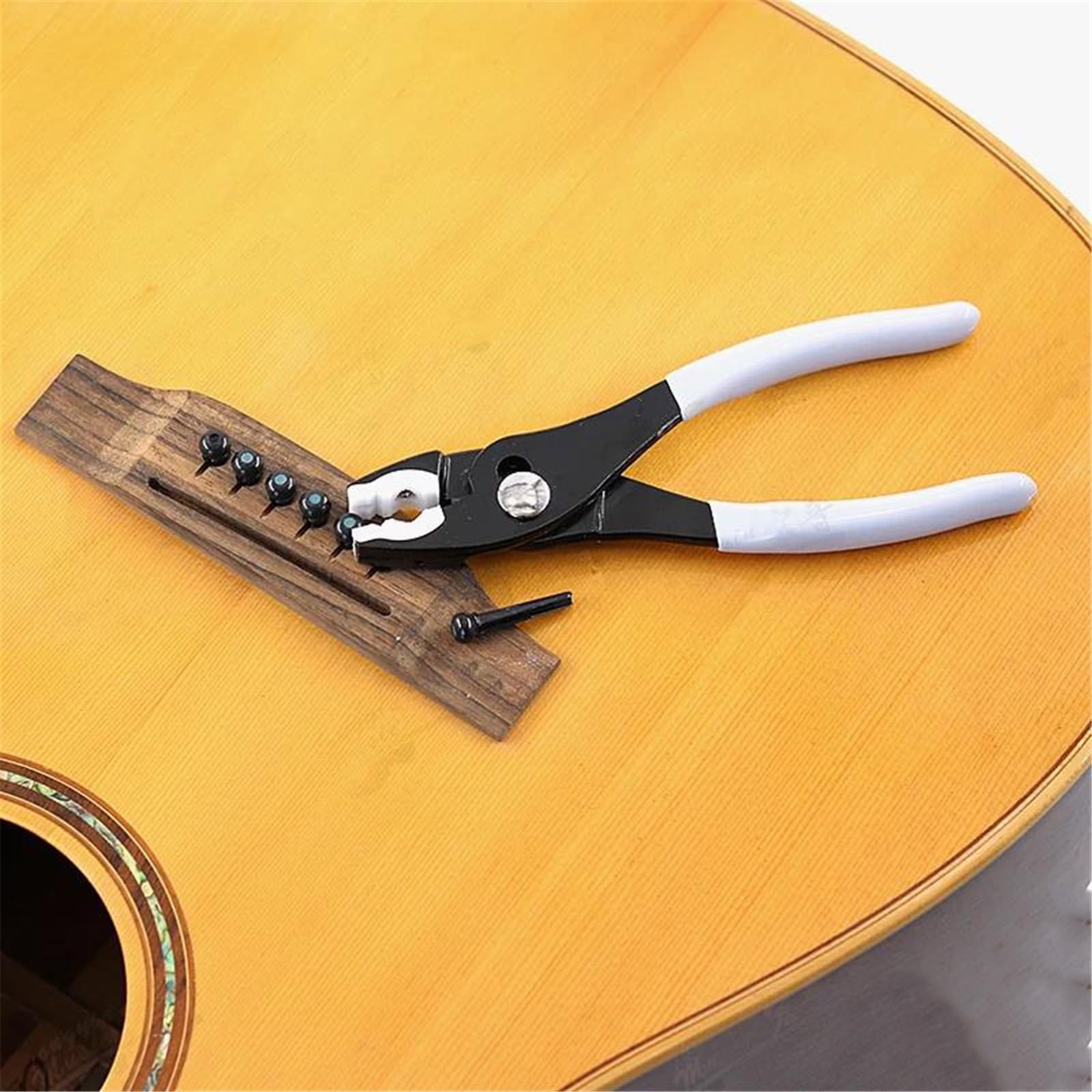 Gitara Stały Stożek Strunowy Wielofunkcyjne Szczypce Wyciąganie Paznokci Miękkie Narzędzia Do Naprawy Instrumentów Zestaw Narzędzi Gitarowych