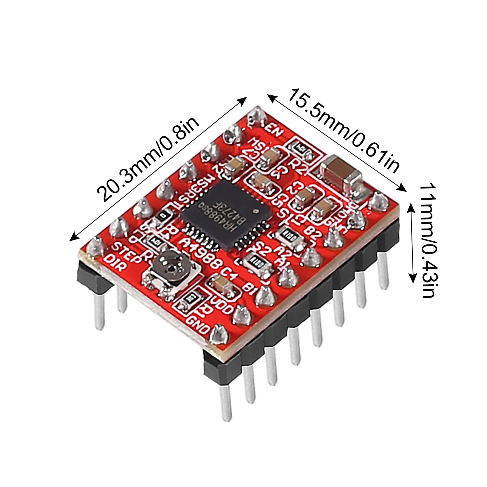 Amazon.co.jp: DIANN A4988 ステップスティックステッピングモーター