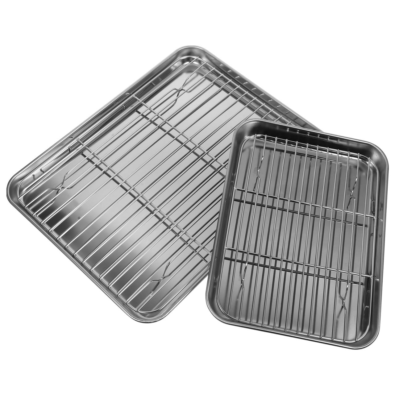 Lot De 2 Paniers égouttoirs En Acier Inoxydable MUELODSIC – 31x24 Cm Et 23x17 Cm – Idéal Cuisine, Barbecue Et Pâtisserie