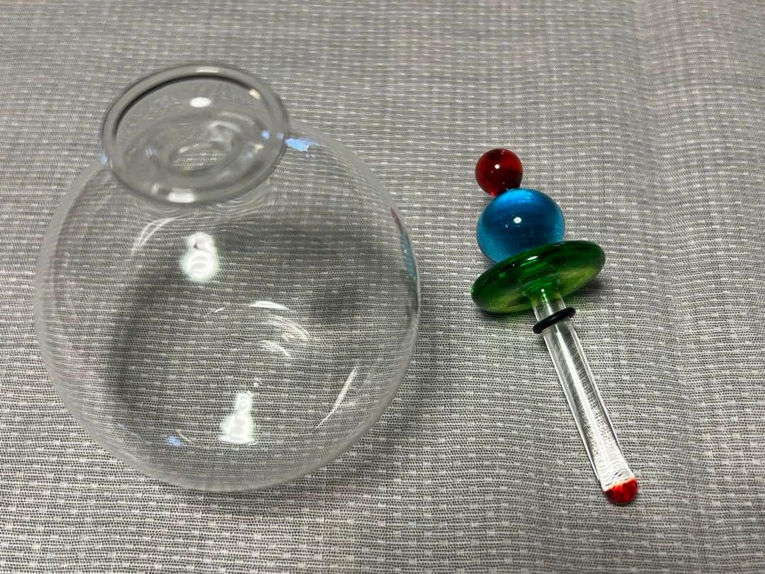 【F＆M Ballarin ムラーノガラス】 香水瓶／イタリア／工芸品／美術品 F＆M Ballarin ムラーノガラス】 香水瓶／イタリア／工芸品／美術品