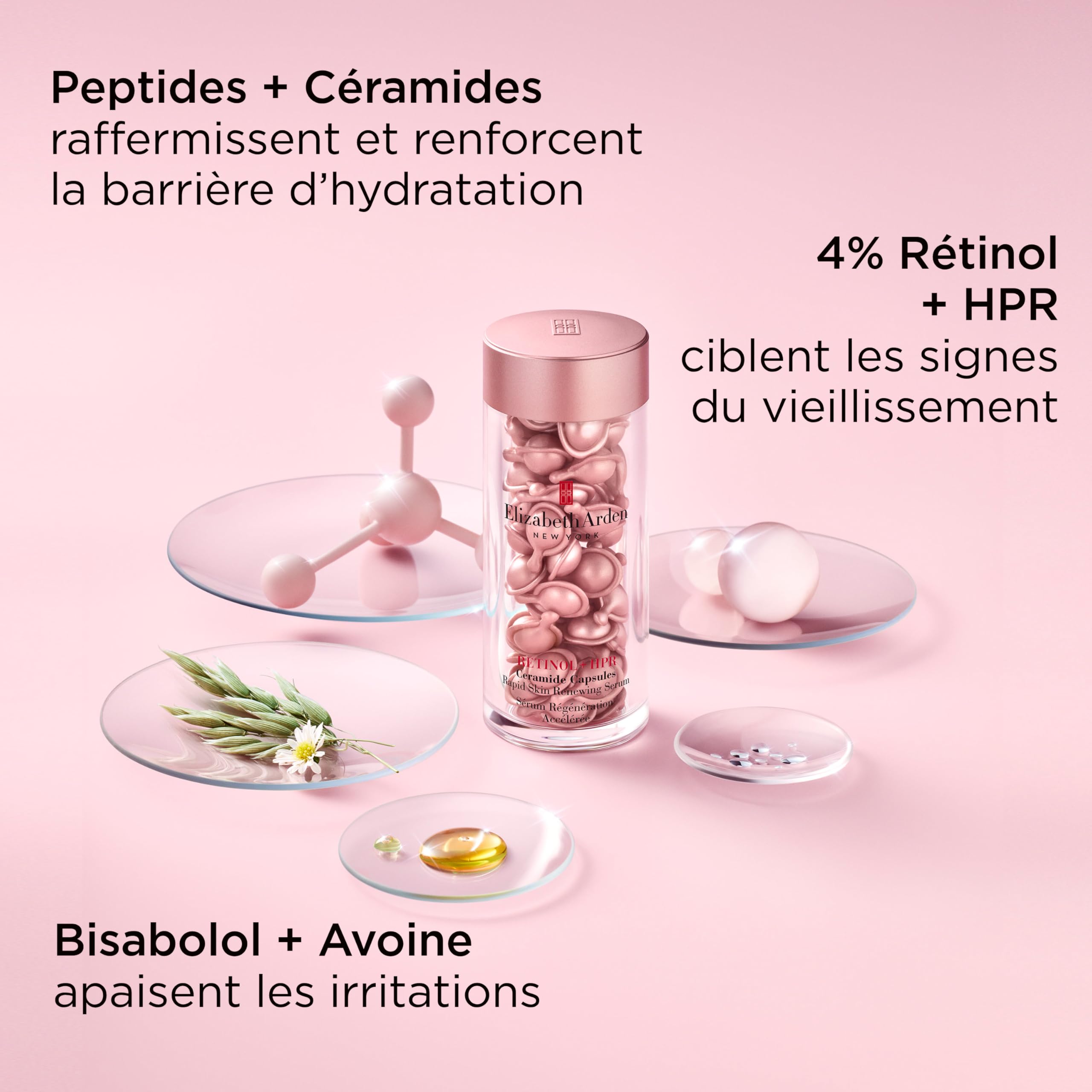 Elizabeth Arden RETINOL + HPR Ceramide Capsules Sérum Régénération Accélérée, Soin anti-âge