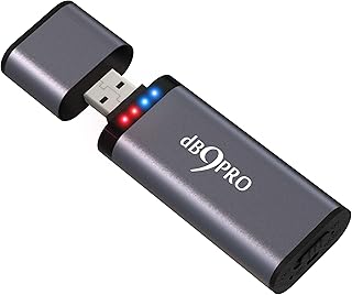 Digital Voice Recorder for Lectures 8GB - USB Dictaphone Sound Recording Device with Built-In Clear Microphone - 48 Hrs Capacity Voice Activated Rechargeable Easy To Use - dB9PRO VR1.0 (Upgraded)