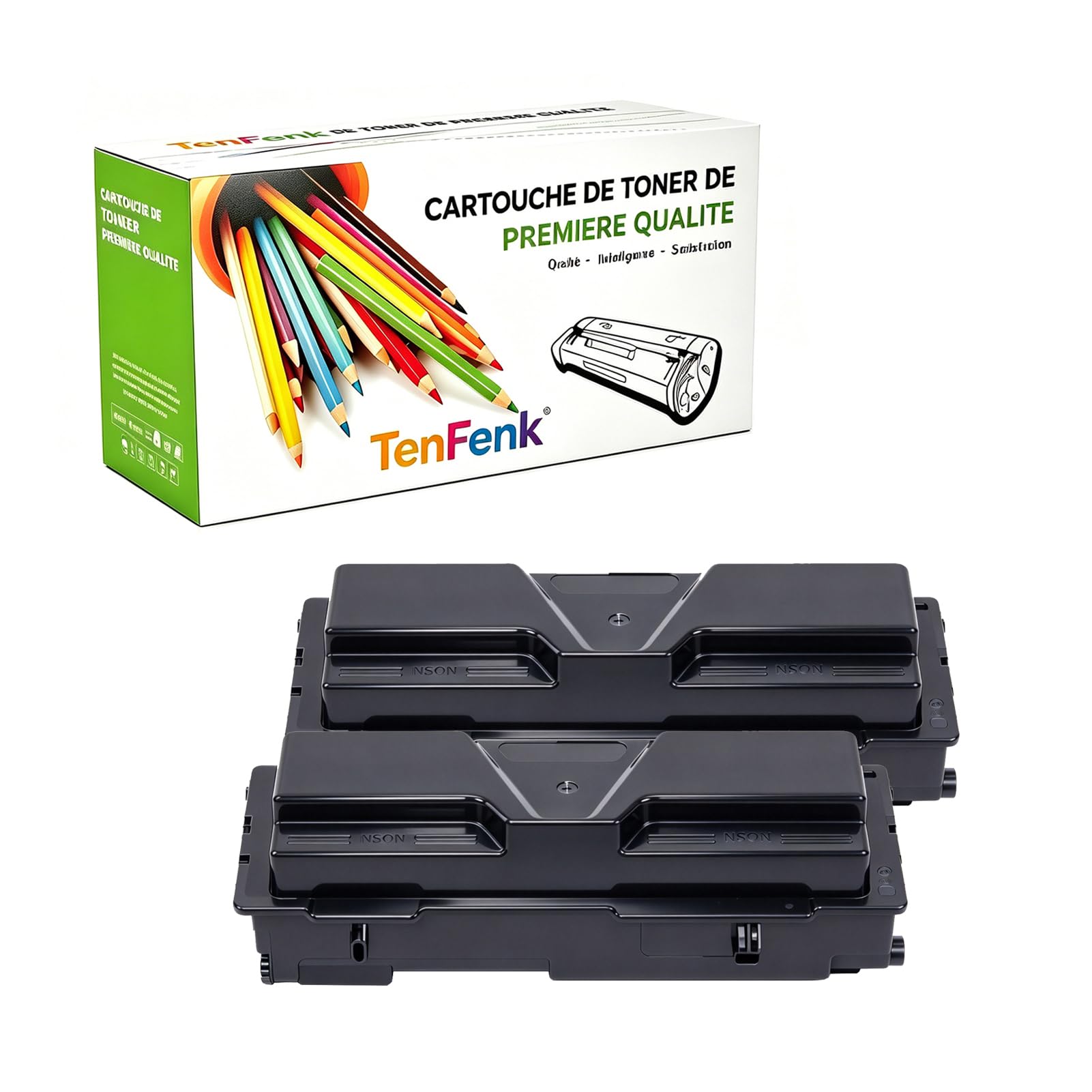 Compatibile Sostituzione Cartuccia Toner Per Kyocera TK-142 TK142 Da Utilizzare Con Kyocera FS-1100 Stampante,(Nero- 4000 Pagine),2 pack