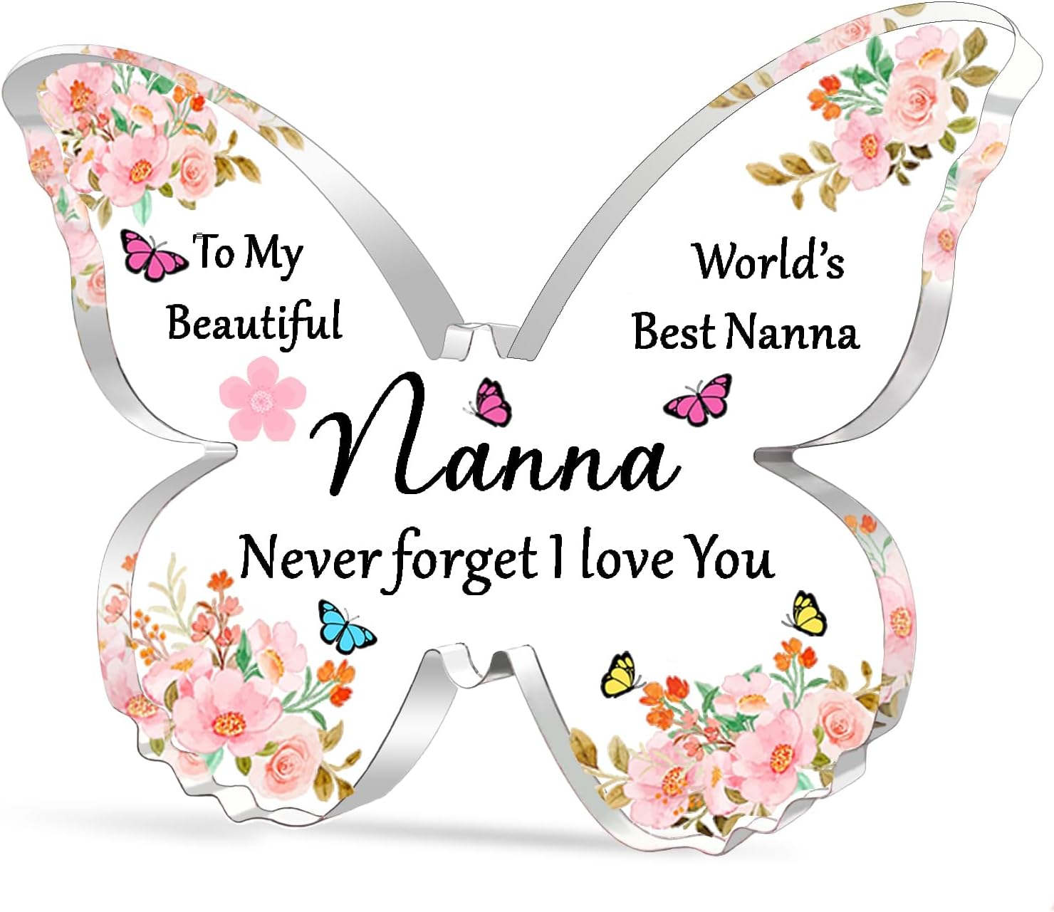 FMCC Nanna Gifts Acrylic Plaque Nan Birthday Gifts Best Nanna Gifts Christmas Presents for Nanna Mothers Day World's Best Nanna
